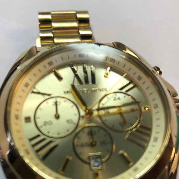 NOT AVAILABLE **Michael Kors gold tone watch - Picture 4 of 8